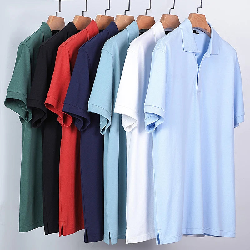 Pioneer Camp Brand Clothing Men Polo Shirt Men Business Casual Solid Male Polo Shirt Short Sleeve High Quality Pure Cotton