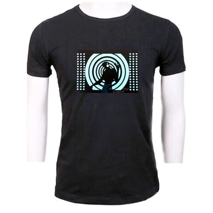 LED T-shirt. Reacts to sound and music. Be different, the future of T-shirt