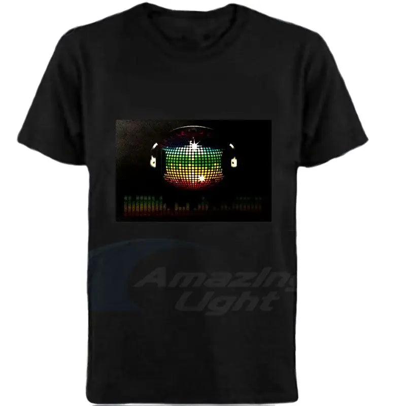 LED T-shirt. Reacts to sound and music. Be different, the future of T-shirt