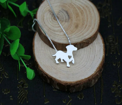 dachshund necklace dog pendant animal jewelry for birthday gift