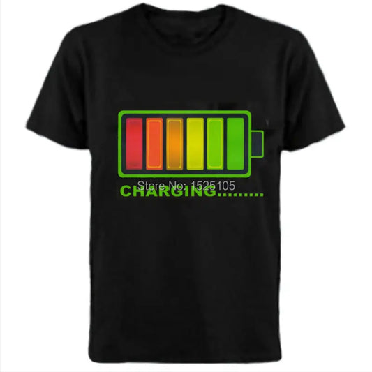 LED T-shirt. Reacts to sound and music. Be different, the future of T-shirt