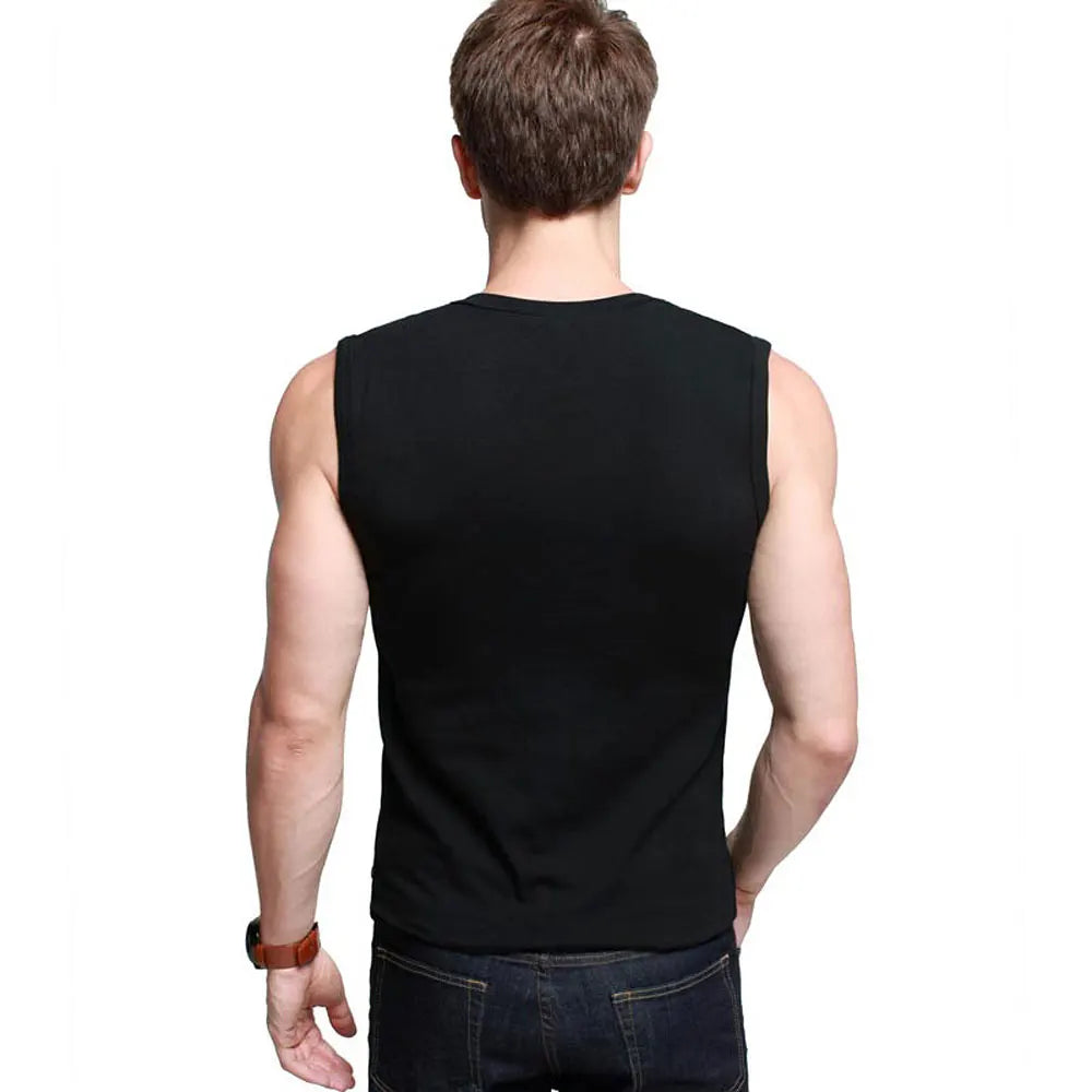 Mens Cotton T-Shirts V-Neck Short Sleeve