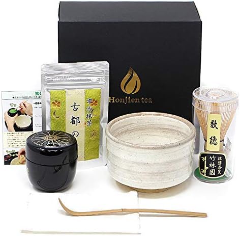 Matcha Set for Beginners, Authentic Trial, Set of 6, Tea Utensils & Light Snow Brush