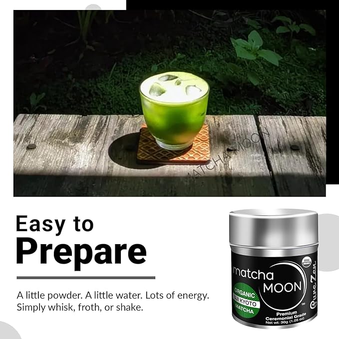 Organic Uji Matcha Kyoto Pesticide-Free Additive-Free Powder - Organic Ceremonial Grade Japanese Matcha 30g