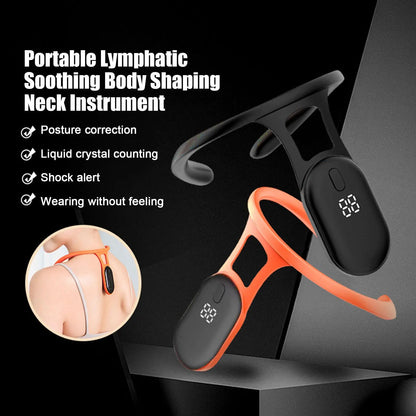 Back Support Ultrasonic Lymphatic Soothing Body sitting posture corrector Neck Instrument Neck Massager Care health care