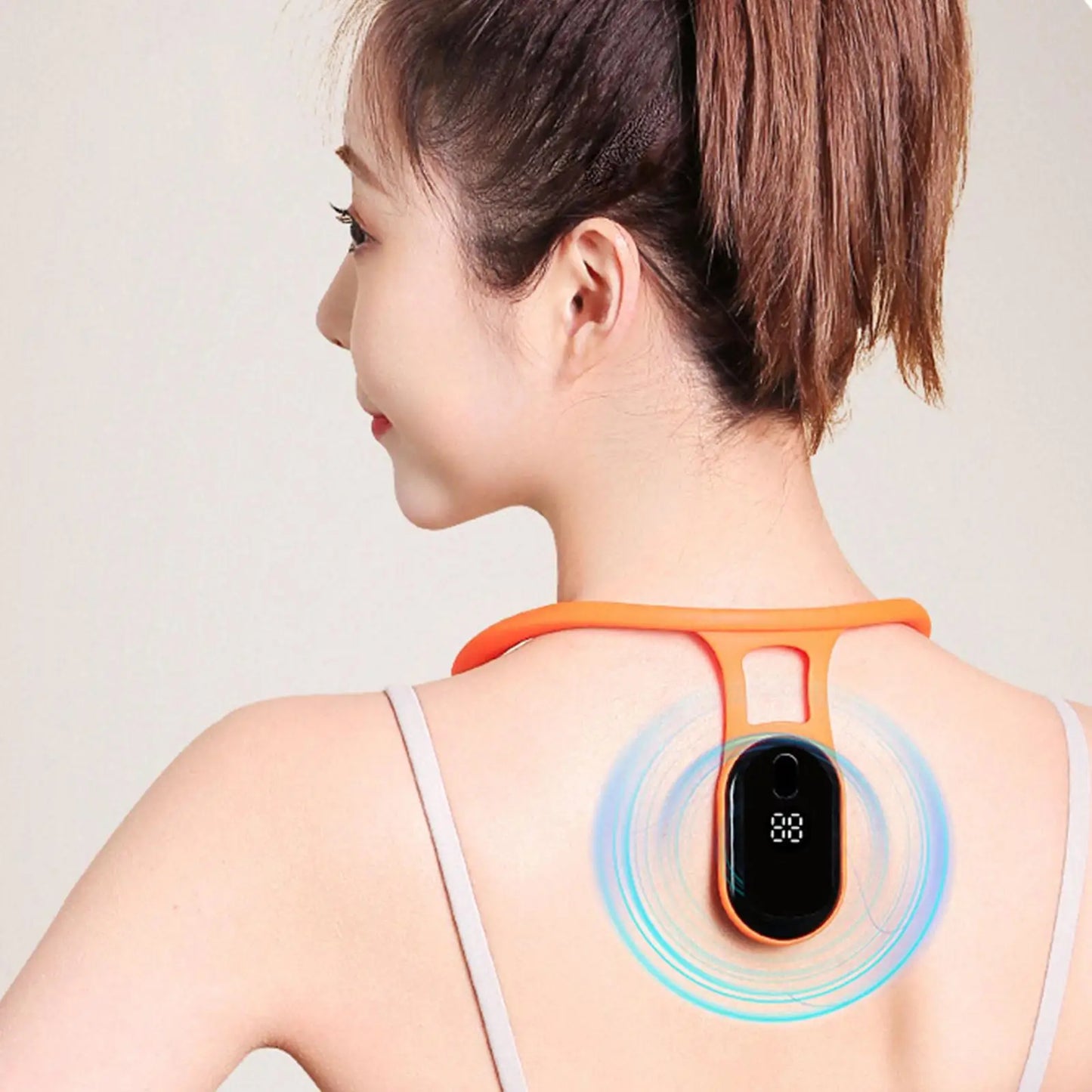 Back Support Ultrasonic Lymphatic Soothing Body sitting posture corrector Neck Instrument Neck Massager Care health care