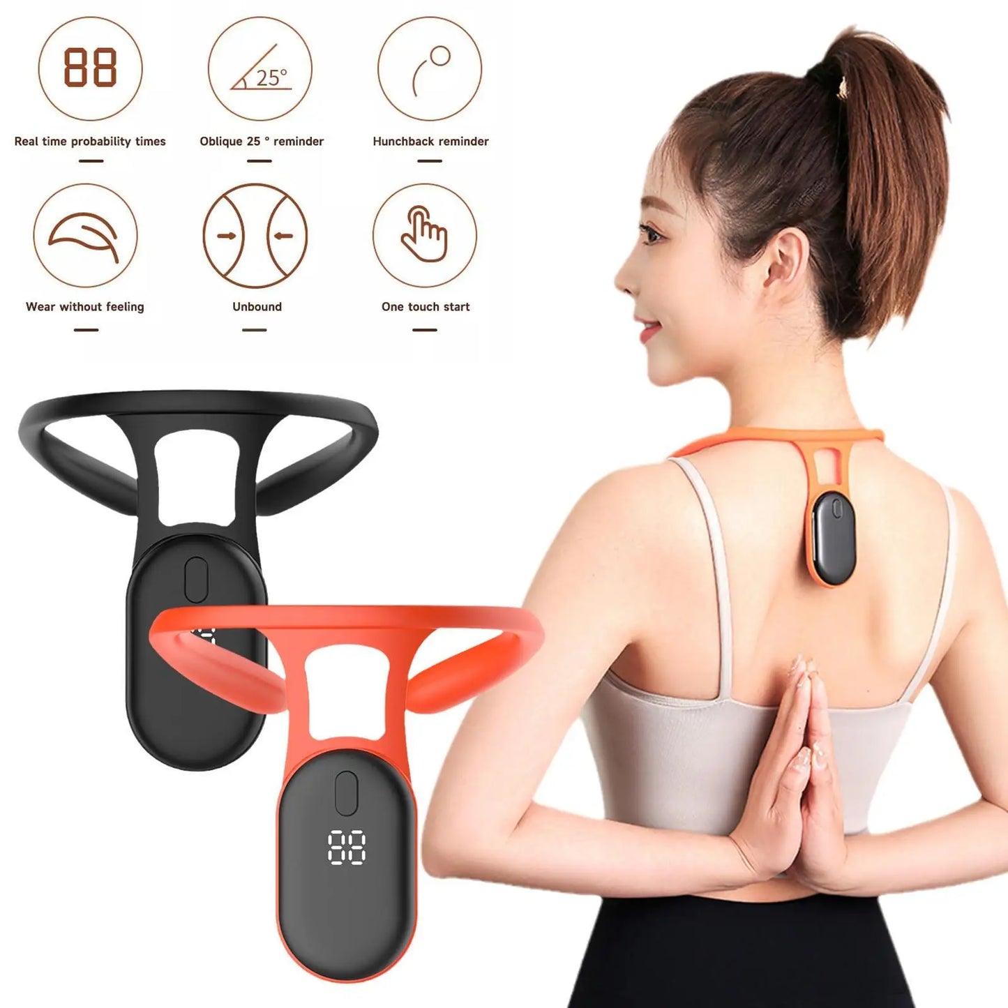 Back Support Ultrasonic Lymphatic Soothing Body sitting posture corrector Neck Instrument Neck Massager Care health care