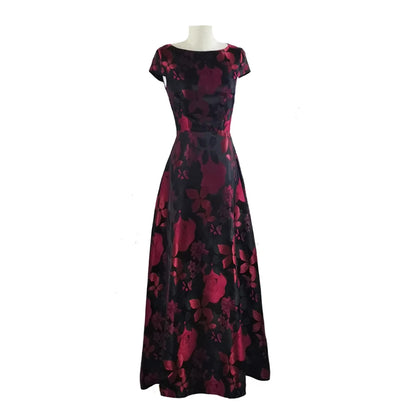 Quality New Women's Summer Long Maxi Dress Causal Elegant Ladies Boho Floral Jacquard